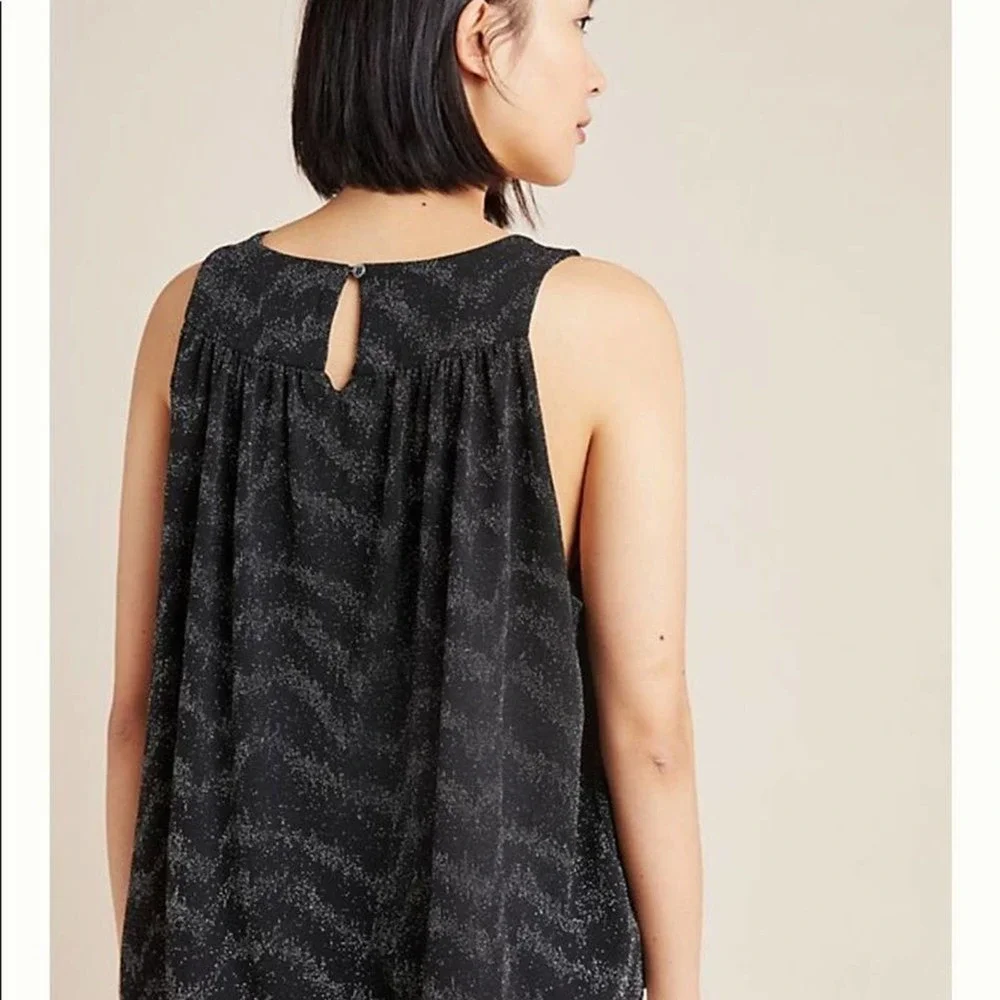 Anthropologie Carly Shimmer Tank Top Medium - Picture 3 of 8